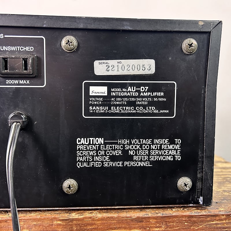 Sansui AU-D7 (1979) | Reverb