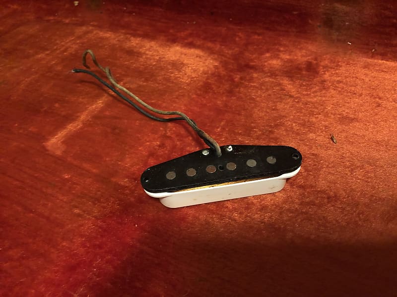 Vintage Fender Stratocaster Pickup 1960 1961 1962 Pre CBS Black Bottom