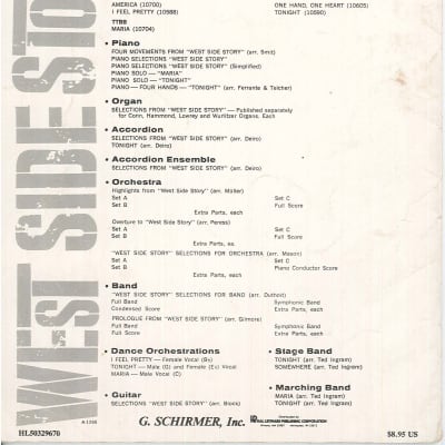 Vocal Selections from "West Side Story" 1957 image 3