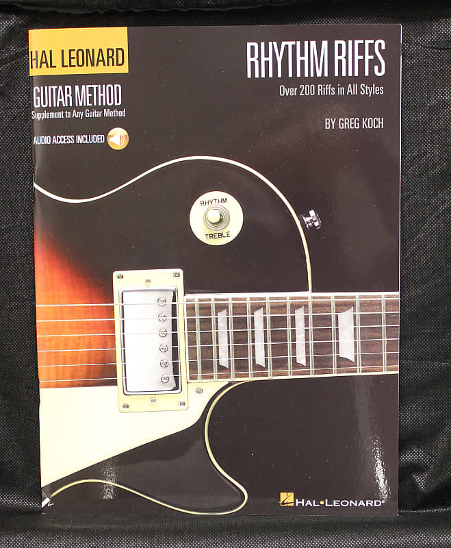Hal Leonard Rhythm Riffs Guitar Method Instructional Book Audio Online image 1