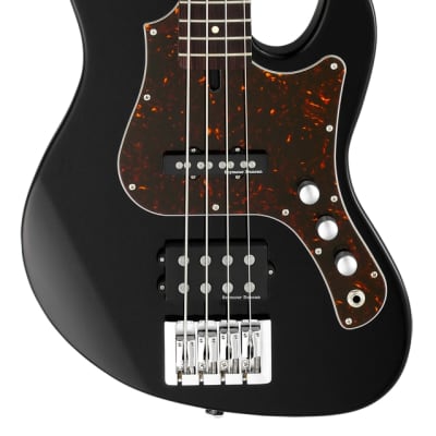 FGN Bassgitarre, J-Standard Mighty Jazz, Black, Tasche for sale
