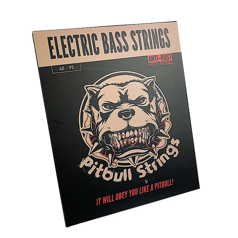 Premium Electric Bass 4 Strings 40-95 - Pitbull Strings Gold Series - GEB4-SL image 1