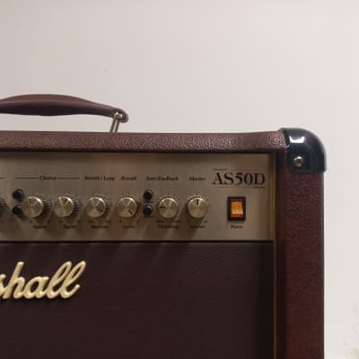 Marshall Acoustic Soloist AS50D 2-Channel 50-Watt 2x8" Acoustic Guitar Combo 2007 - Present - Brown image 5