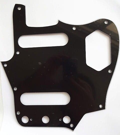 '62 JAGUAR Pickguard,Black 3 Ply | Reverb