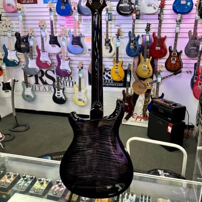 PRS Paul Reed Smith Hollowbody II Piezo 10 Top Electric, Charcoal Burst with Case image 13