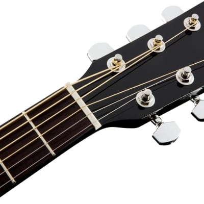 Fender CC-60SCE Concert Electro Acoustic Guitar - Black image 5