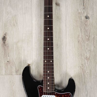 Friedman Vintage-S HSS Guitar, Rosewood Fretboard, Light-Aged Black image 4