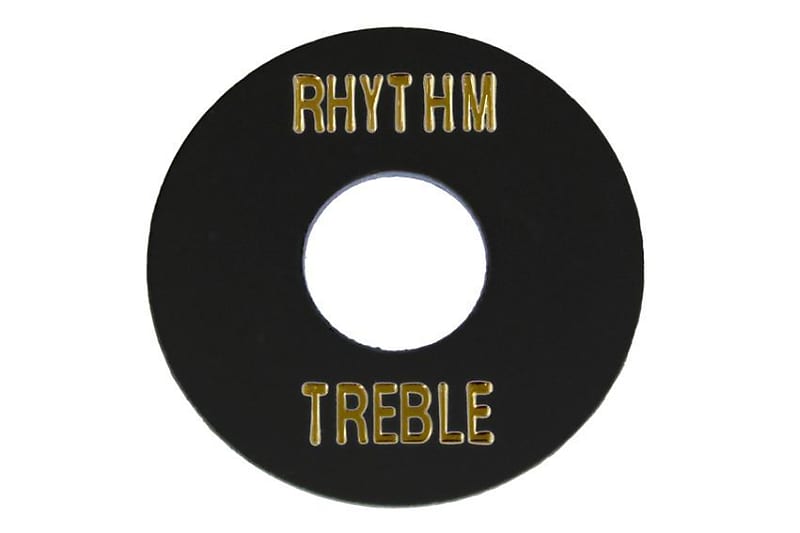 Black Plastic Rhythm Treble Ring image 1