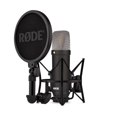 Nt1 Signature Series Large-Diaphragm Condenser Microphone With Shock Mount, Pop Filter And Xlr Cable For Music Production, Vocal Recording, Streaming And Podcasting