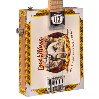 Lace Cigar Box Electric Guitar ~ 4 String ~ Pero Pup image 2