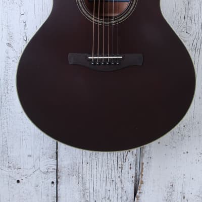 Ibanez AE Series AE100 Acoustic Electric Guitar Dark Burgundy Flat Finish for sale