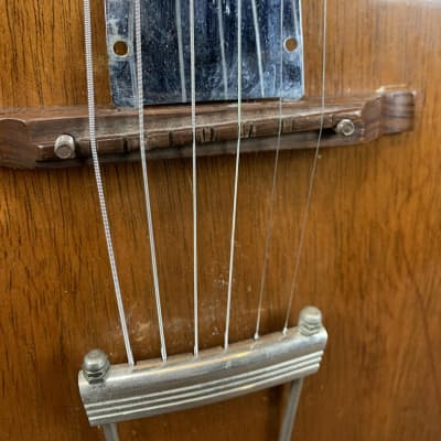 Sherwood H48 2420 Archtop Guitar w/Period Correct Silvertone Pick-up (1950's) w/Original Lifton Hardshell Case image 15
