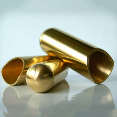 Mint The Rock Slide BTRS-MB Brass Balltip Guitar Slide, Medium, Ring Size 8 - 10.5 image 2