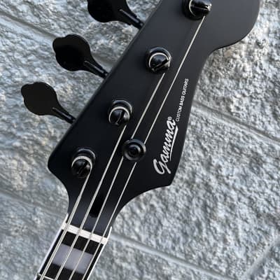 GAMMA Custom Bass Guitar JP24-01, 4-String Alpha Model, Triple Satin Black image 11