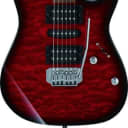 Ibanez GRX70QATRB Gio Tremolo Electric Guitar Transparent Red Burst