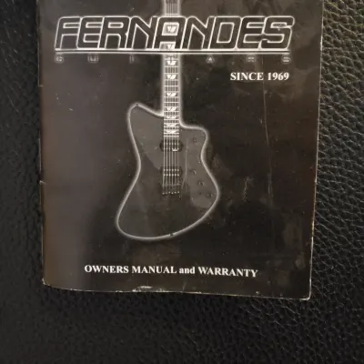 Rare Fernandes Vertigo Elite in Satin Black w/sustainer Pickup image 12