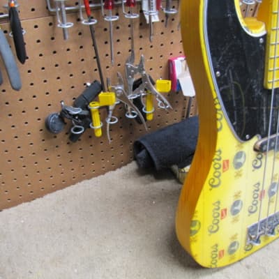 Twangmaster Partscaster '51 Style Precision Bass 2022 - Coors Beer image 5