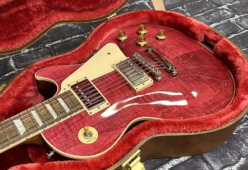 Gibson Les Paul Standard '50s Figured Top Trans Fuchsia 2023 New Unplayed  Auth Dlr 9lb5oz #277