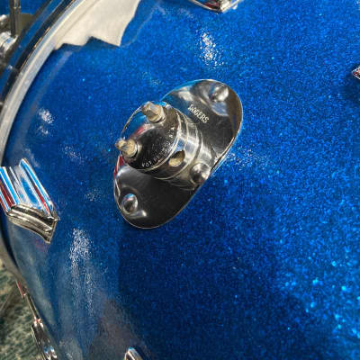Rogers, Holiday "Headliner" 20,12,16 Dayton 3-Piece Set 1964 - Sparkling Blue Pearl image 7