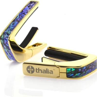 Thalia Capo 24k Gold Finish with Blue Abalone Inlay | Reverb
