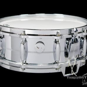 Gretsch 1970s Model 4165 Vintage Snare Drum : Chrome over Brass : 5x14 image 3