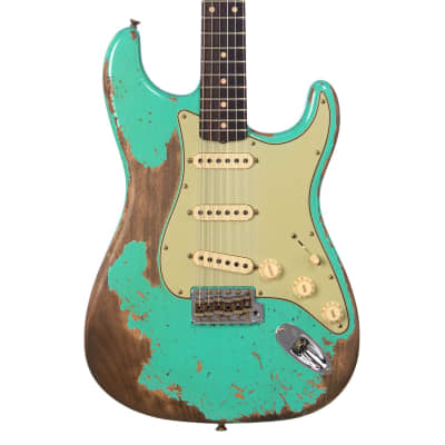 Fender Custom Shop LTD Dual Mag II 1960 Stratocaster Super Heavy Relic - Aged Seafoam Green - Limited Edition Electric Guitar - NEW! image 1