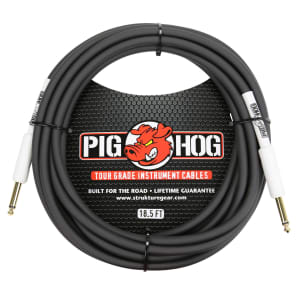 Pig Hog PH186 Tour Grade 1/4" TS Instrument Cable - 18.6'