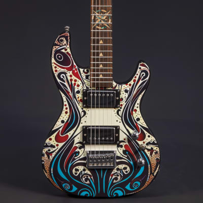 Lindo Sahara Electric Guitar | Nautical Star 12th Fret Inlay - Graphic Art Finish | 20th Anniversary Special Edition image 1