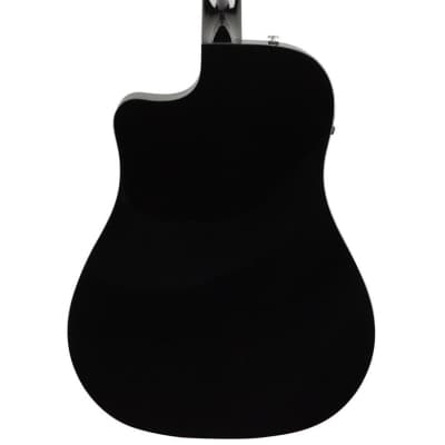 Fender CD60SCE | Dreadnought Acoustic Electric Guitar | Black image 7