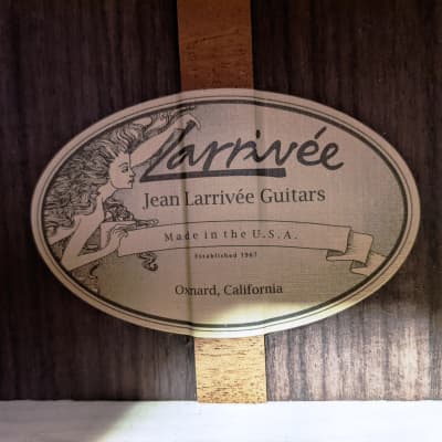 New Larrivee OM-40-RW-O Acoustic Guitar, Mahogany, Rosewood, Ebony, Tonal Balance, Hard Case image 4