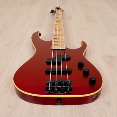 1991 Ibanez Road Bass RD-727 Custom Electric Bass PJ Candy Apple Red Japan  | Reverb