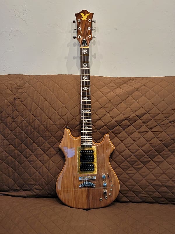 Eastwood Tiger Artist Series Maple w/Walnut Top & Back Body Set Neck C Shape 6-String Electric Guitar image 1