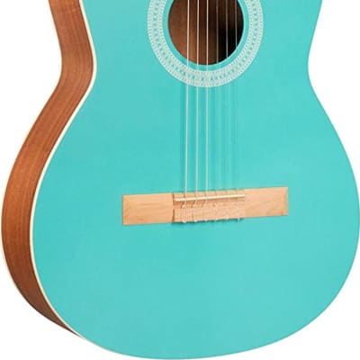 Cordoba Protege C1 Matiz Classical Guitar, Aqua w/ Gig Bag image 1