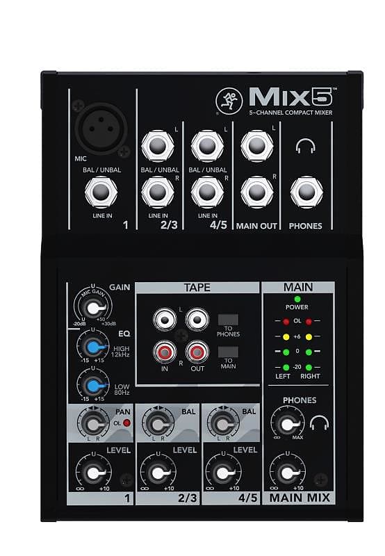 Mackie Mix5 Compact Mixer EX DISPLAY image 1