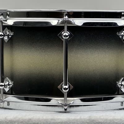 Craviotto 22/13/16/6.5x14" VIDEO Signed 2013 Solid Maple Shell Drum Set - Black/Gold Duco Sparkle Lacquer image 12