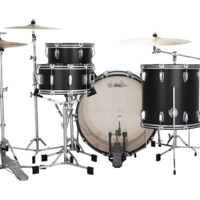 Ludwig Limited Edition Legacy Mahogany Black Cat Fab Drum Set image 3