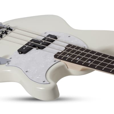 Schecter Banshee Solid Body Electric Bass Guitar Rosewood/Olympic White - 1442 image 3
