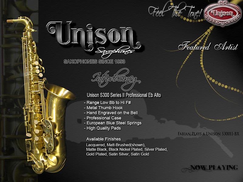 アルトサックス UNISON S300 Series II S - 管楽器