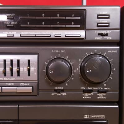 Panasonic RX-CT980 XBS Portable Stereo Boombox EQ Radio Double