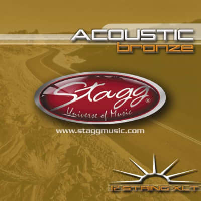 Stagg AC-12ST-BR - Jeu de cordes bronze pour guitare acoustique à 12-cordes for sale