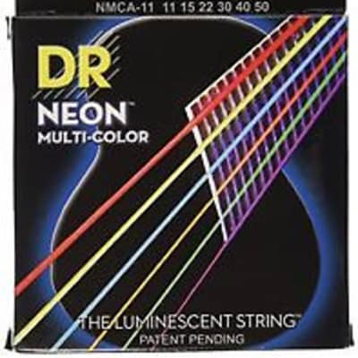 DR NMCE 11 NEON Multi Colored Electric Guitar Strings Heavy 11