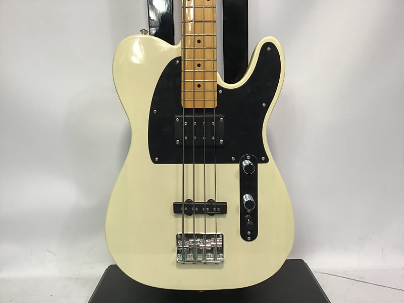 Squier Vintage Modified Telecaster Bass White Blonde | Reverb