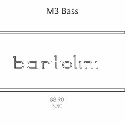 Bartolini M34CBC-T Dual Coil Soapbar Bass Bridge Pickup - EMG 35 size image 4