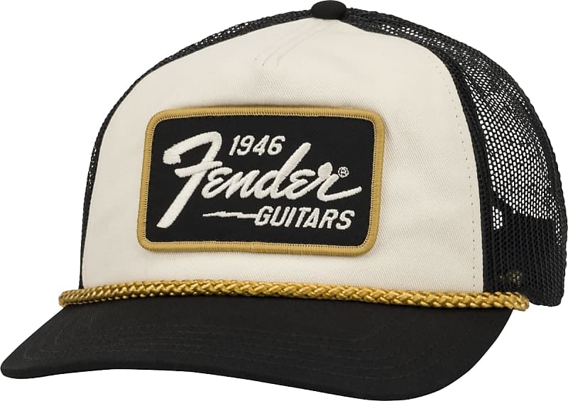 Fender FENDER 1946 GOLD BRAID HAT, BLACK
