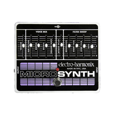 Electro-Harmonix Micro Synth Analog Guitar Synthesizer Pedal