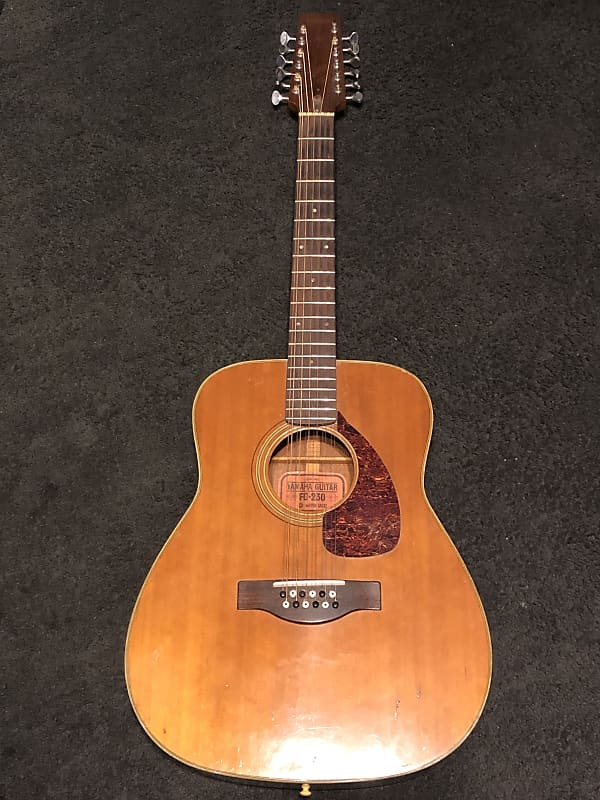 Yamaha FG-230 12-String Jumbo Dreadnought Natural | Reverb