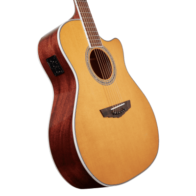 D'Angelico Excel Gramercy XT with Hardshell Case 2021 Vintage Natural image 4