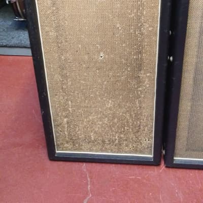 RARE! Marshall 1960s/1970s Celestion G12M 4 x 12" Basketweave PA Speaker Columns/Guitar Cabinets - Very Clean! image 7