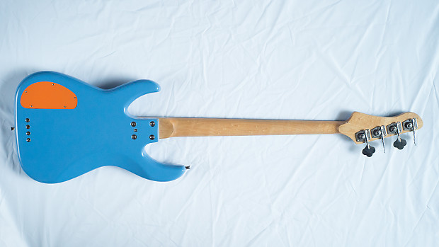 Fleabass Model 32 4 String Bass Guitar Water Finish Blue and