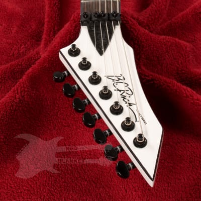 B.C. Rich Warlock Legacy Extreme 7 with Floyd Rose - Gloss Glitter Rock White image 5